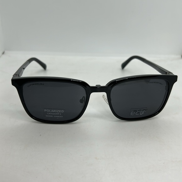 ECO Men’s Cypress BLK Eyeglasses Frames & Polarized Sun Clip On. RXable. NWT - Picture 3 of 10
